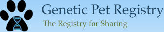 Genetic Pet Registry The Registry for Sharing